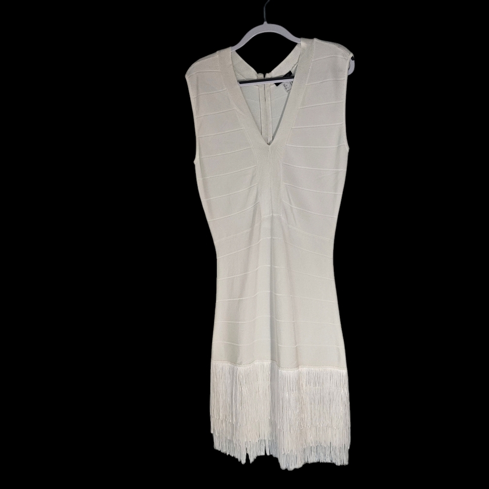 VENUS Cream Asymmetrical Dress